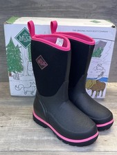 Muck Boot Company Youth 11 Element Black Pink 5mm Neoprene Snow Boots