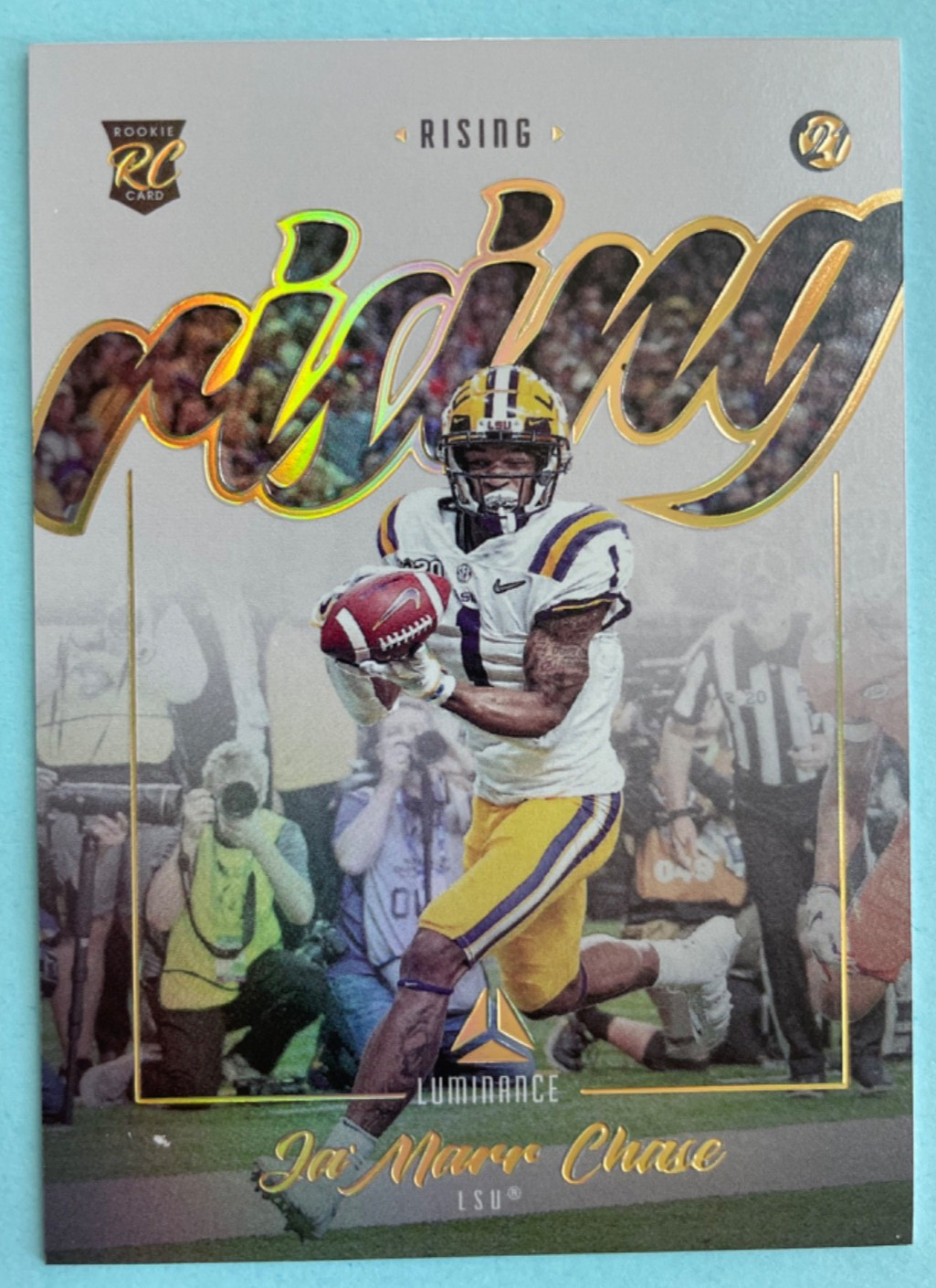 2021 Pannini Luminance Football Rising #RI-8 Ja'Marr Chase RC