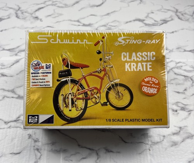 #ad #ad MPC SCHWINN 5 SPEED STING RAY BICYCLE 1 8 SCALE MODEL KIT Molded Orange Sealed $44.50