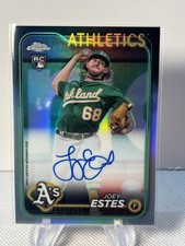 2024 Topps Chrome Joey Estes Rookie Autographs #RA-JES Oakland Athletics