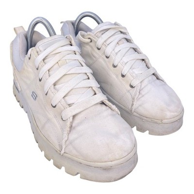 Skechers SN 46310 F02-2 Womens Canvas Textile Upper Balance Size 10