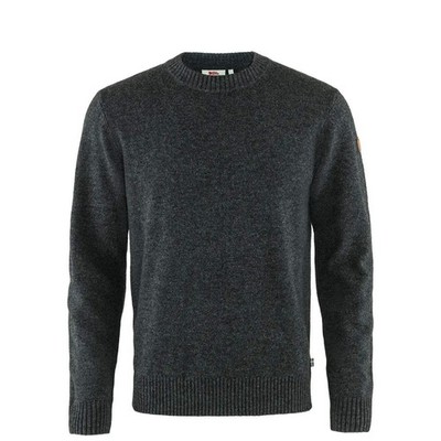 NEW - Official Fjallraven Ovik Round-neck Sweater Dark Grey
