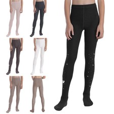 US Kids Girls Pantyhose Daily Tights Sparkling Trouser Dance Performance Comfort