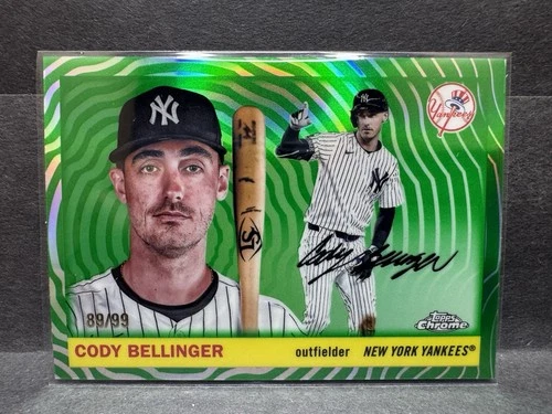2025 Topps Chrome Platinum Cody Bellinger #26 Green Vibrations Refractor /99🔥