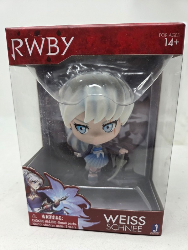 NEW RWBY Weiss Schnee 3-Inch Vinyl Figure HTF Rooster Teeth Jazwares