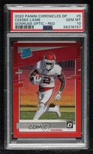 2020 Panini Chronicles Draft Picks Red Prizm CeeDee Lamb #5 PSA 10 GEM MT 7fj