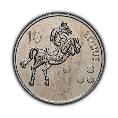 SLOVENIA. 2002, 10 Tolarjev - Horse, Equus ferus caballus 1