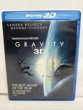Gravity 3D (Blu-ray 3D, Blu-ray, DVD) Sandra Bullock No Scratches!