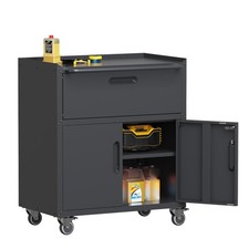 Black Garage Storage Cabinet with Drawers Metal Tool Cabinets