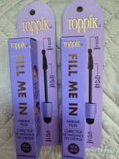 2 PK Toppik Fill Me In Hairline Filler MEDIUM BROWN Wand 0.176oz NIB $29MSRP (1)