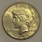 1934 Philadelphia Mint Silver Peace Dollar U.S. Silver Peace Dollar Lowest Mint