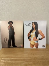 Lot of Five Wrestling Auto Photos 8x10 Indy Hartwell Briscoe Rowan Young COAs