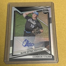 2022 Panini Elite Extra Edition - Connor Staine #146 Signatures (AU, RC)