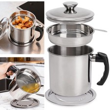 1.4L/1.8L Bacon Grease Kitchen Oil Container ...