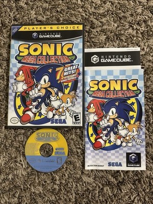 Sonic Mega Collection (Nintendo GameCube, 2002) - Complete - Manual!