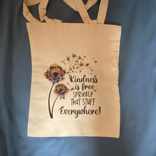 Flower Design Unbranded Tote Bag 36/28cm