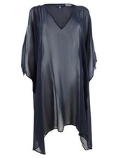 Tommy Hilfiger Women's Cold-Shoulder Caftan Top Swim Cover-Up