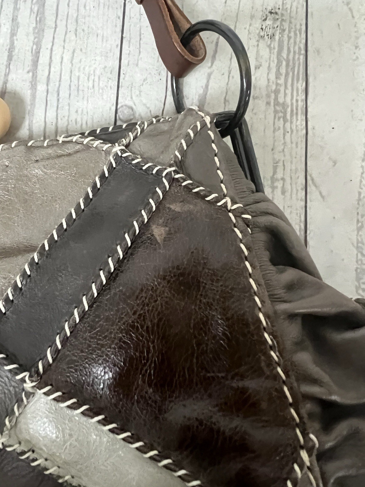 Jamin Puech Silver Leather Patchwork Shoulder Bag… - image 7