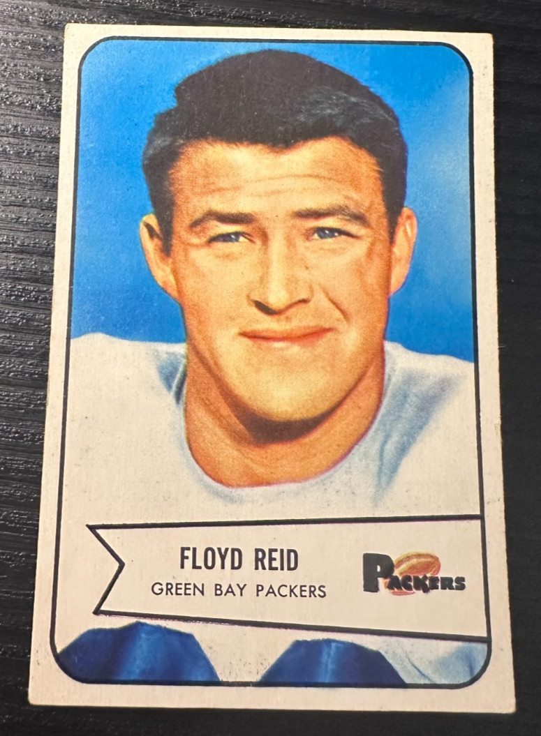 Floyd Reid #22 Football Cards 1954 Bowman trading card — raw and PSA graded price guide