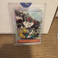 2026 Topps Disney Neon Mickey & Minnie MSSP-5 Mega Short Print Chrome Refractor