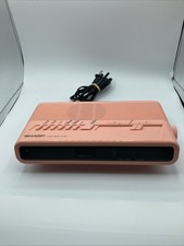 Vintage Sharp Clock Radio FX-C22 Flamingo Pink- Rare H2F- Great Condition Works