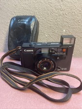 Vintage Canon Japan AF35M Camera W/ Canon Lens 38mm 1:28 Leather Case UNTESTED