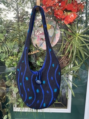 Felted Wool Shoulder Bag Design From  Useable Art Uniquely Crafted  In Australia