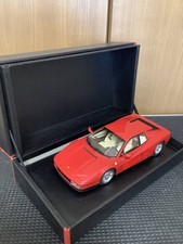 Kyosho 1/18 Ferrari Testarossa 1989 Diecast Model Red Brown Cream Interior