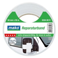 Mako Reparaturband Kebeband 50 Mm X 50 M Weiß