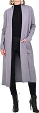 Classic Double-Knit Duster Open Front Cardigan 34742-1
