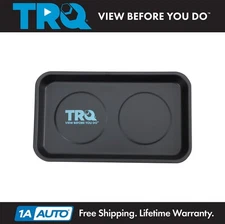 TRQ Rectangular 9x5 Inch Dual Magnetic Parts and Tool Tray Nuts Bolts Storage