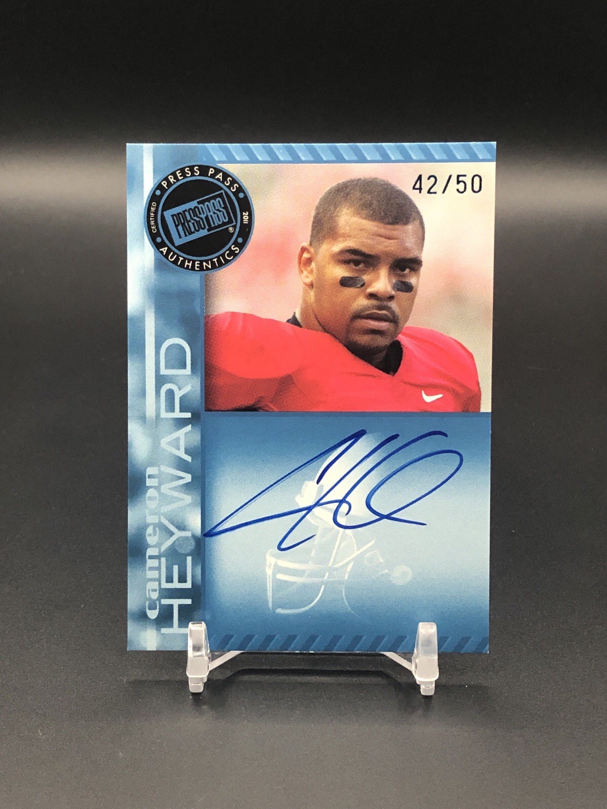 Cameron Heyward Press Pass Autographs #PPSCH Blue