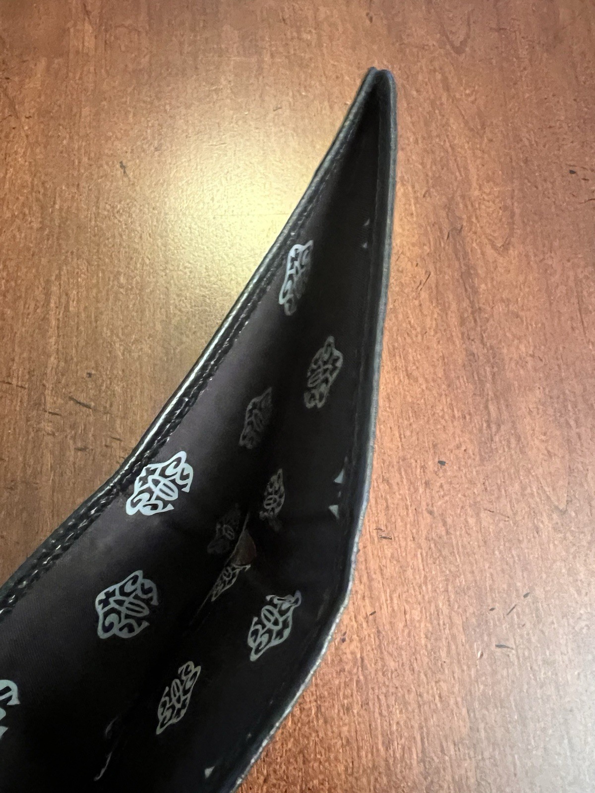 Chrome Hearts Multicolor Patch Black Leather Wall… - image 8