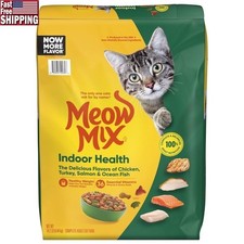 Indoor Cat Dry Food Kibble Healthy Weight Nutrition Salmon Chicken Turkey 14.2lb 1.87 per gallon