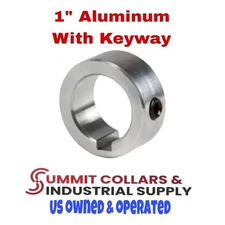 1" Aluminum Set Collar with Keyway C-100-A-KW, CA-100-KW