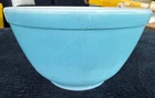 Vintage Pyrex #401 Primary Colors Blue 1.5 Pint Sm. Nesting Mixing Bowl See Pics