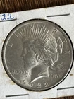 Sharp! 1922 Peace Dollar $1 Silver Coin UNC  343