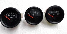 Electrical Oil Pressure Oil Temp Volt Gauge 52mm Black Bezel Electrical Oil Pressure Oil Temp Volt Gauge 52mm Black Bezel