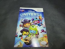Disney Universe Nintendo Wii, 2011 Manual Only