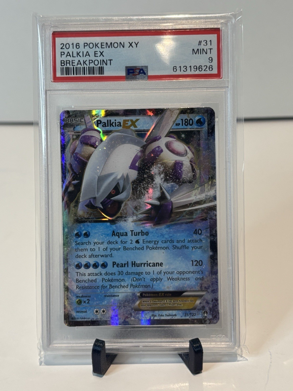 Palkia EX 31/122 Breakpoint Holo PSA 9