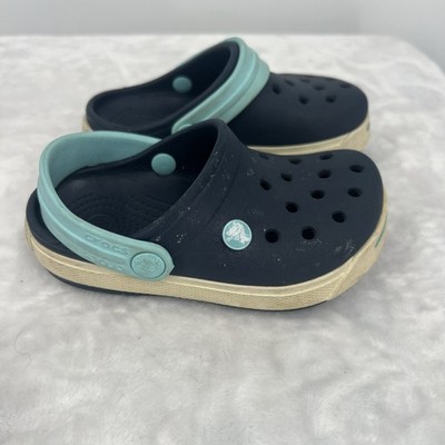 Crocs Crocband II Blue White Clog Kids C7 C6
