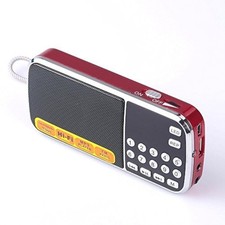 Portable AM/FM Radio and MP3 Speaker, Mini Rechargeable Radio with 0-9 Number...