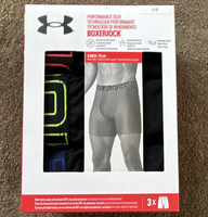 Under Armour Boxerjock Mesh Boxer Briefs 3-Pack L/G Breathable Wicking