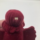 Vintage Red Velvet Angel Box W/Jeweled Goldtone Necklace — photo 6
