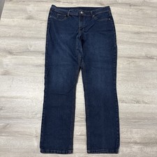 Canyon River Blues Denim Jeans Women  s 18 Blue Stretch Straight Leg Mid Rise