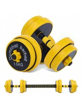 NEW Adjustable Dumbbell Weight 33 Lbs Weights Pe Coating Comfortable Handle Gym
