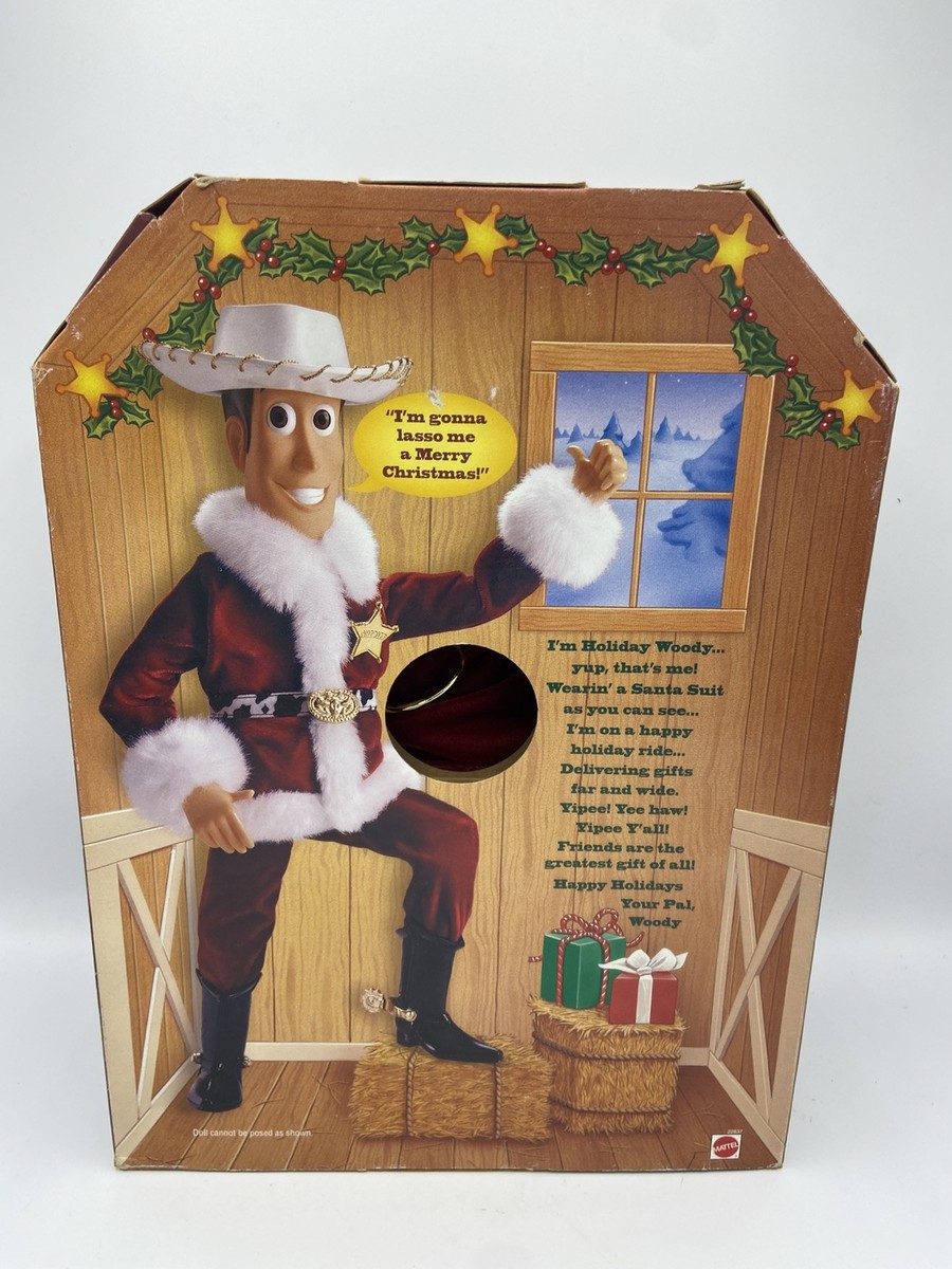 トイストーリー ウッディ フィギュア クリスマス Xmas Christmas Toy Story Woody Holiday Hero Series 1999 Christmas Mattel