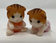 Calico Critters Maple Kitten Twins Orange Cats Epoch Sylvania Families