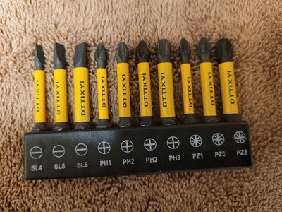 3in Magnetic Screwdriver Bit Set Torx Phillips Pozidriv Power Drill Kit, New USA