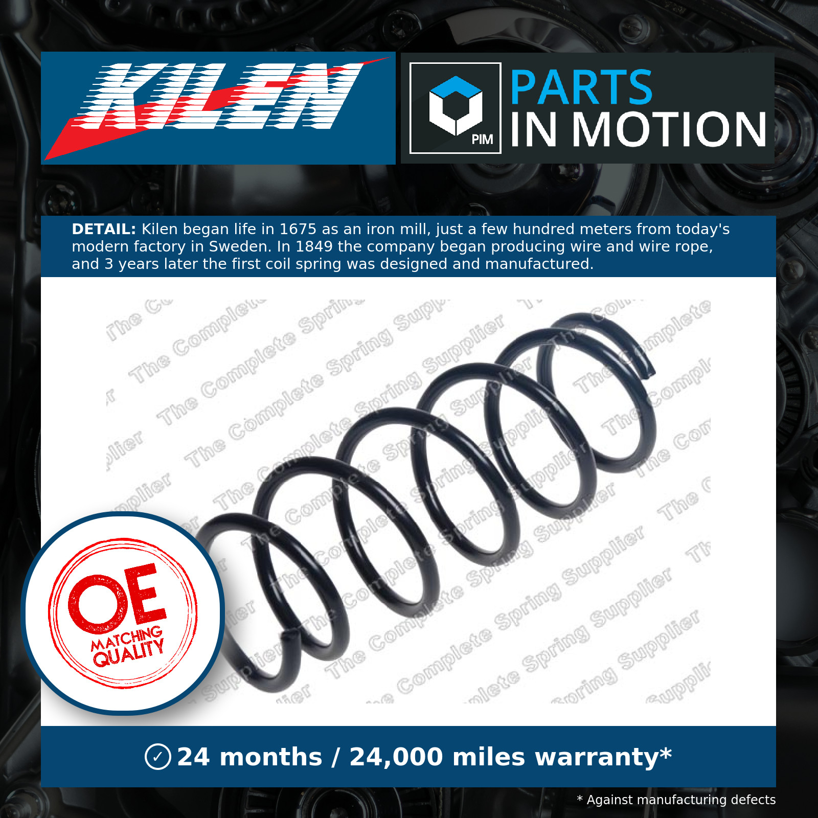 Coil Spring fits SUZUKI IGNIS ATK412 1.2 Front 2016 on Suspension Kilen Quality - Image 4